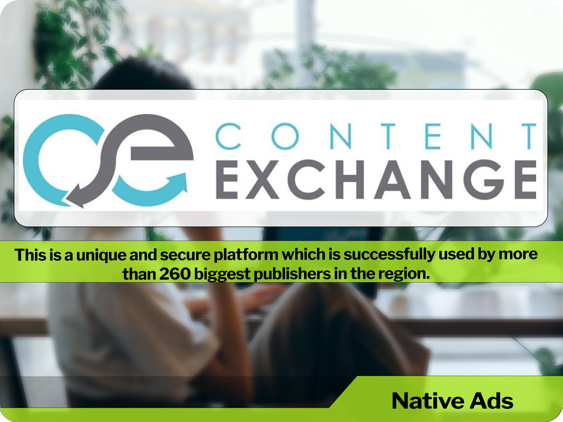 ContentExchange includes only websites with great content