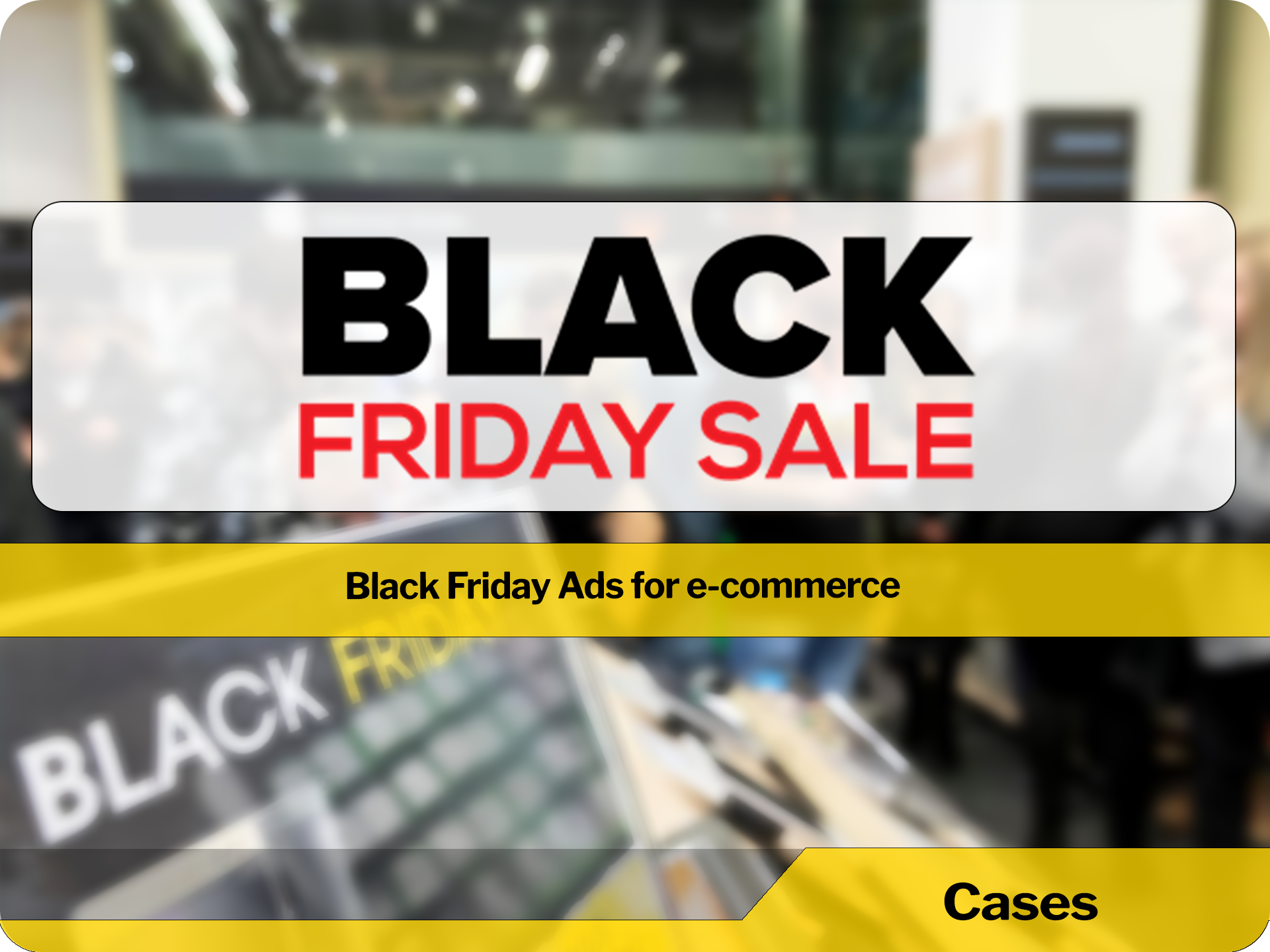 What are the results of ad during the Black Friday for e-commerce?