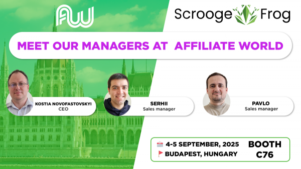 ScroogeFrog is heading to Affiliate World Europe in Hungary!