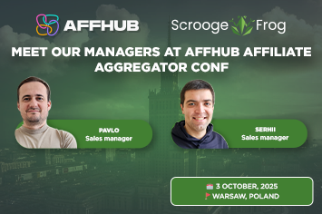ScroogeFrog managers are ready to AFFHUB Affiliate Aggregator Conf 2025