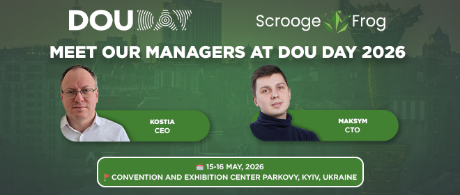 🐸 Switching gears to pure tech: ScroogeFrog at DOU Day 2026!