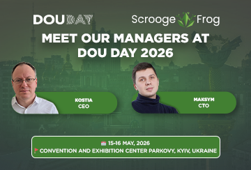 🐸 Switching gears to pure tech: ScroogeFrog at DOU Day 2026!