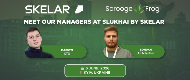 🐸 Meet the ScroogeFrog team at SLUKHAI by SKELAR! 🚀